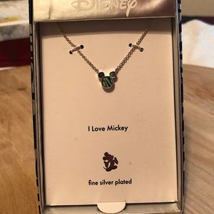 Mickey silver plated necklace